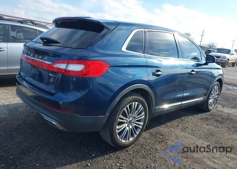2017 Lincoln Mkx Reserve z USA, uszkodzony, nr VIN 2LMPJ8LR7HBL18602